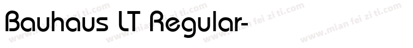 Bauhaus LT Regular字体转换